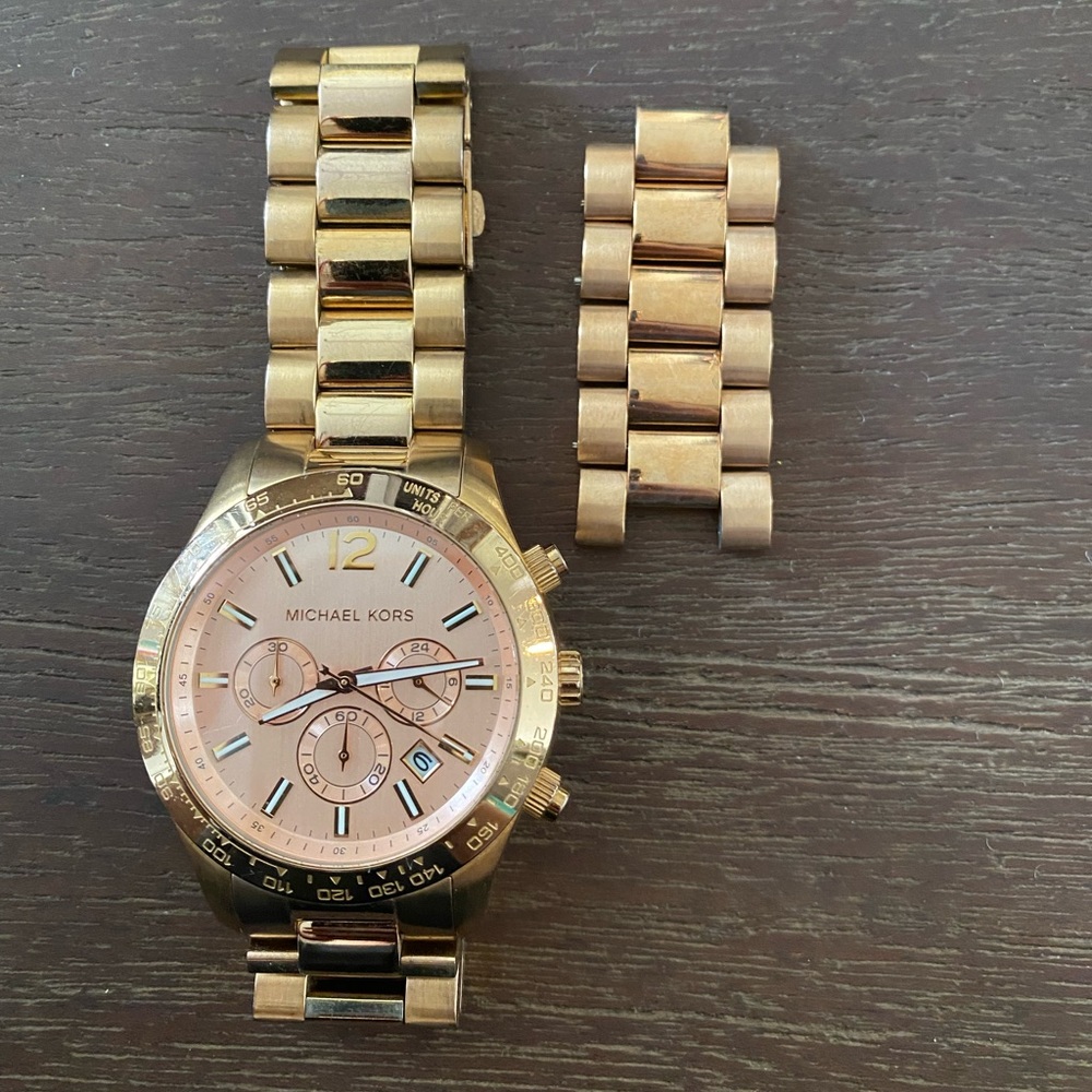 Michael Kors unisex Rose Gold watch
